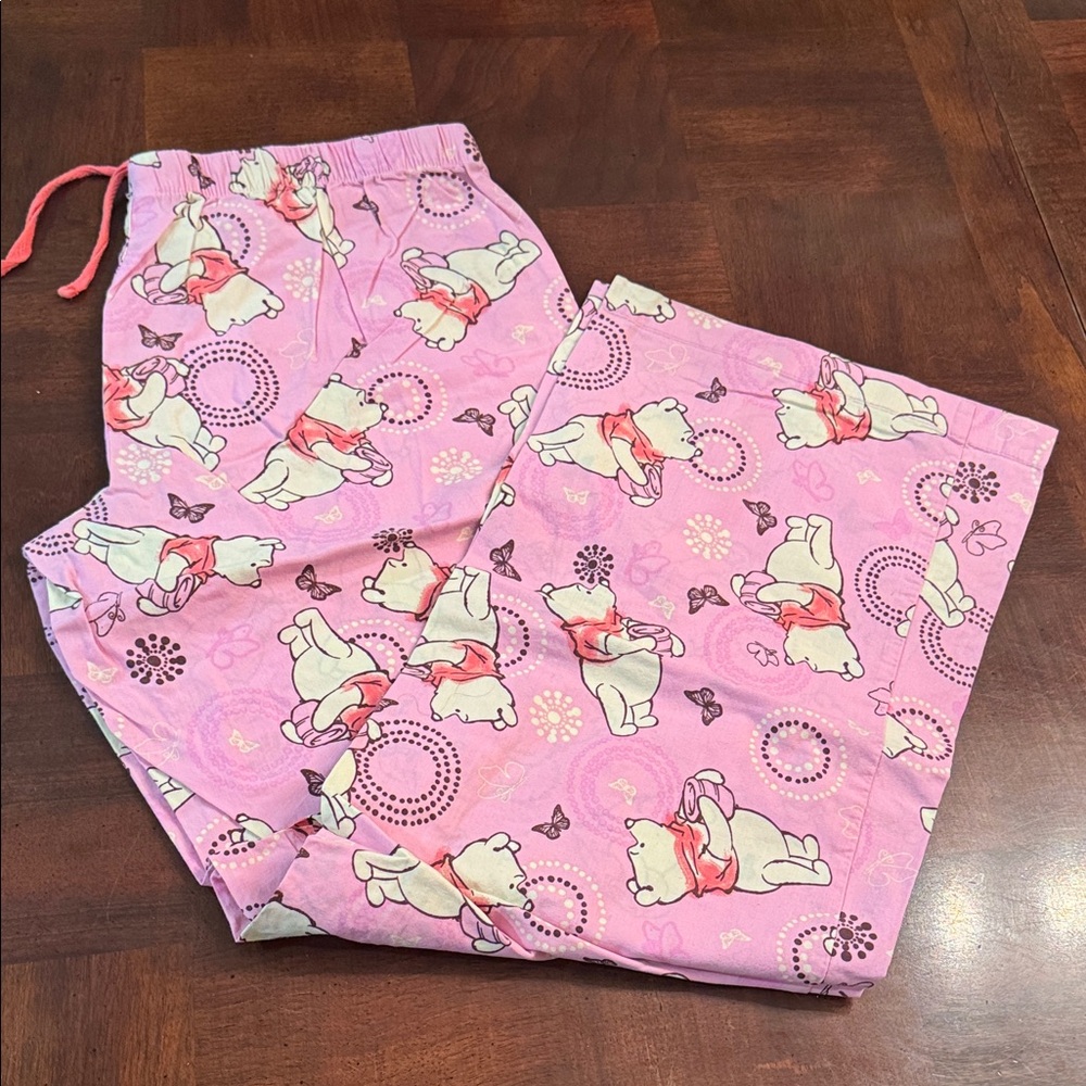 Disney Womens Medium Winnie the Pooh 100% Cotton Pajama Pants
